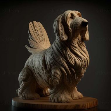 3D model The Great Vendean Basset Griffon dog (STL)